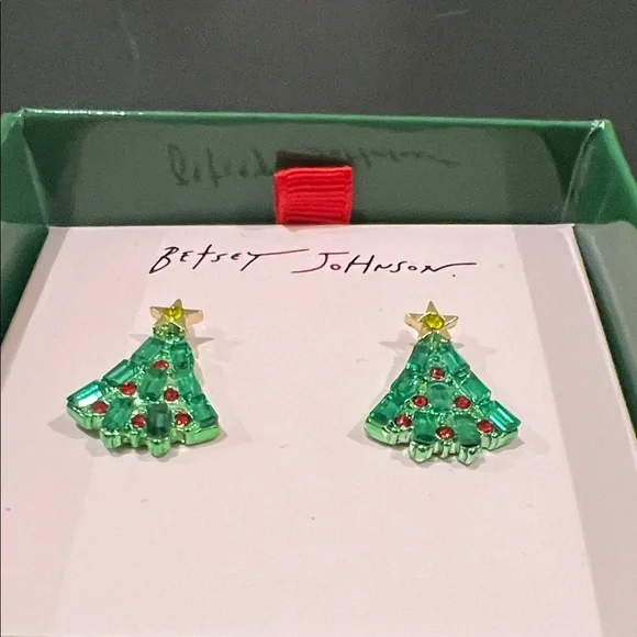 Betsey Johnson | Festive Christmas Tree Earrings 🎄 - Picture 5 of 8